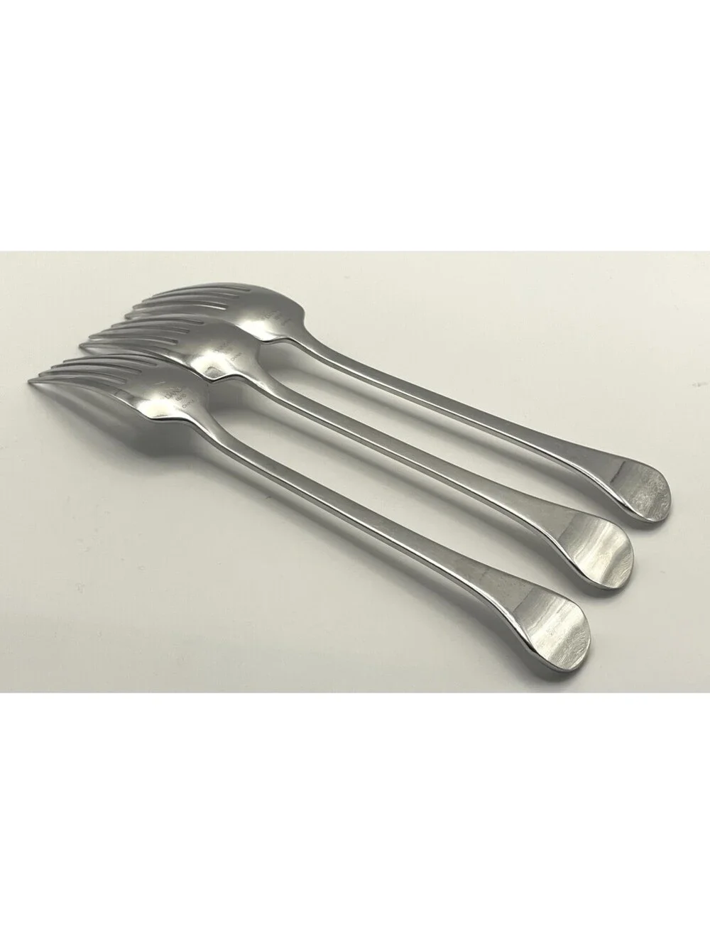(3) Dansk KOBENHAVEN II 18/10 Stainless Glossy China Salad Fork Lot ~ 7 5/8”